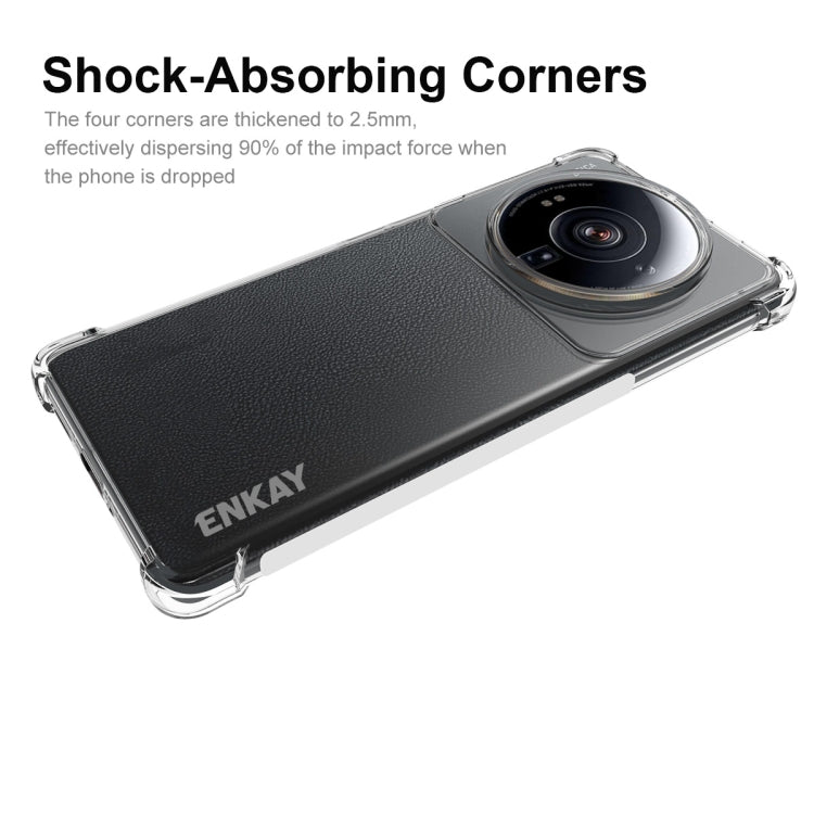 For Xiaomi 12S Ultra ENKAY Clear TPU Shockproof Phone Case, For Xiaomi 12S Ultra