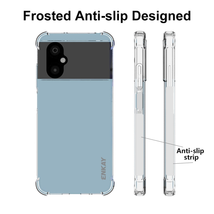 For Xiaomi Poco M4 5G ENKAY Clear TPU Shockproof Phone Case, For Xiaomi Poco M4 5G