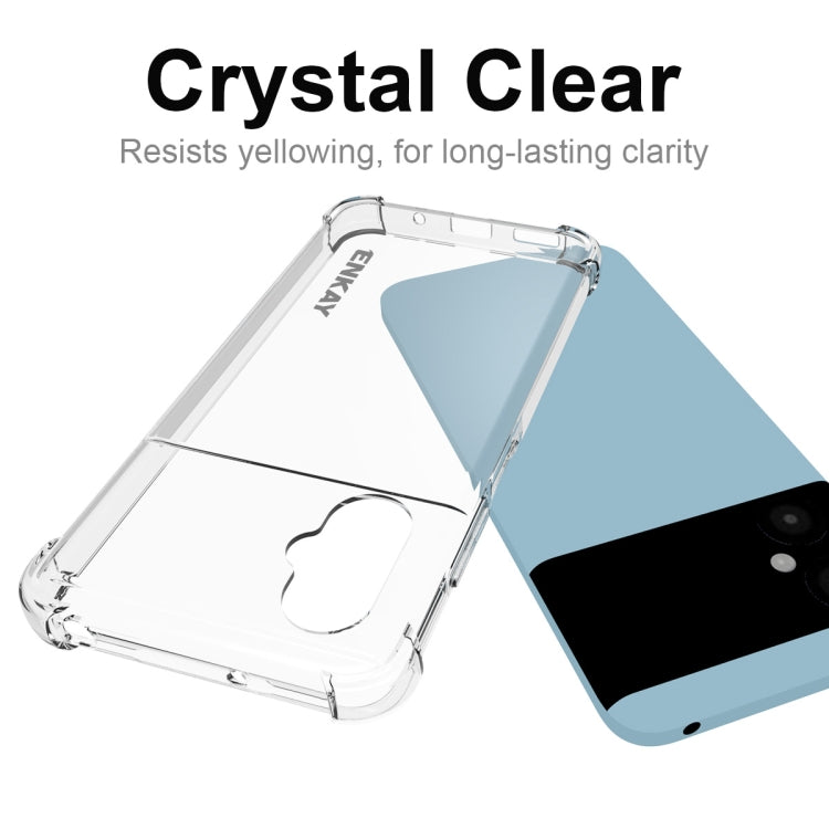 For Xiaomi Poco M4 5G ENKAY Clear TPU Shockproof Phone Case, For Xiaomi Poco M4 5G