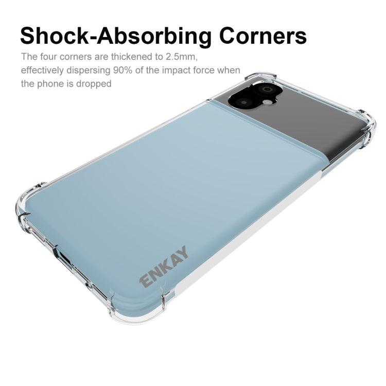 For Xiaomi Poco M4 5G ENKAY Clear TPU Shockproof Phone Case, For Xiaomi Poco M4 5G