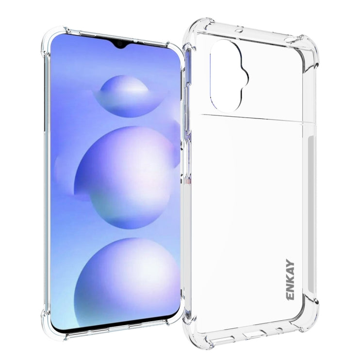 For Xiaomi Poco M4 5G ENKAY Clear TPU Shockproof Phone Case, For Xiaomi Poco M4 5G