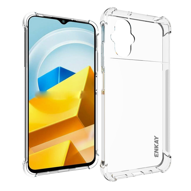 For Xiaomi Poco M5 4G ENKAY Clear TPU Shockproof Phone Case, For Xiaomi Poco M5 4G