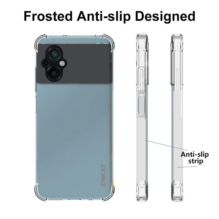 For Xiaomi Poco M5 4G ENKAY Clear TPU Shockproof Phone Case, For Xiaomi Poco M5 4G