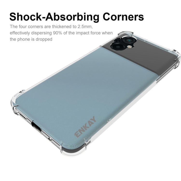 For Xiaomi Poco M5 4G ENKAY Clear TPU Shockproof Phone Case, For Xiaomi Poco M5 4G