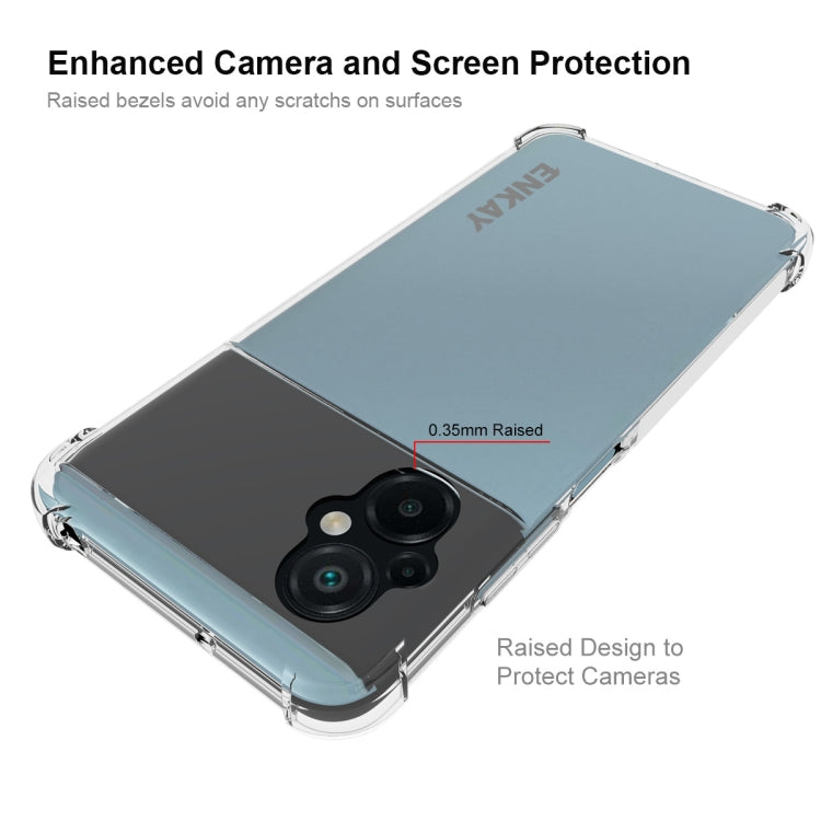 For Xiaomi Poco M5 4G ENKAY Clear TPU Shockproof Phone Case, For Xiaomi Poco M5 4G