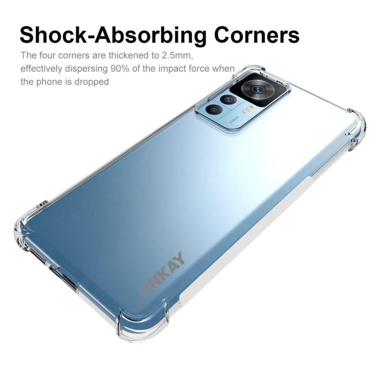 For Xiaomi Redmi K50 Ultra ENKAY Clear TPU Shockproof Phone Case, For Xiaomi Redmi K50 Ultra