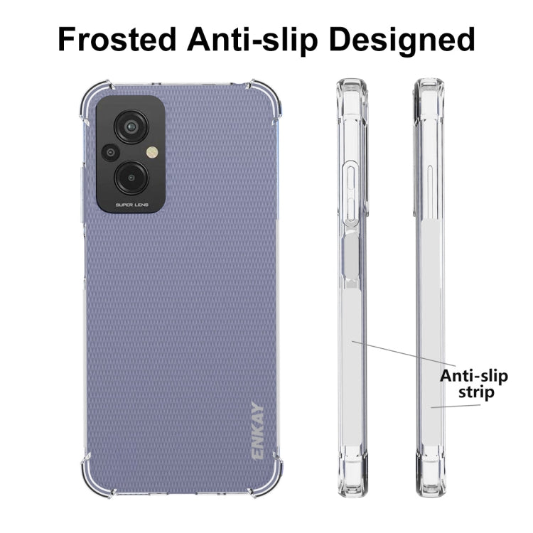 For Xiaomi Redmi 11 Prime 4G ENKAY Clear TPU Shockproof Phone Case, For Xiaomi Redmi 11 Prime 4G