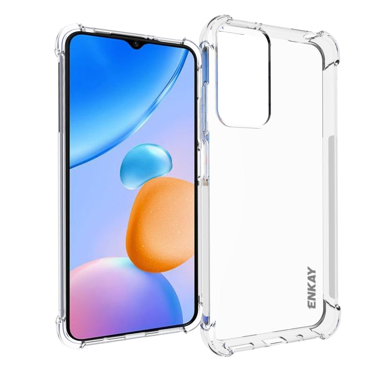For Xiaomi Redmi 11 Prime 4G ENKAY Clear TPU Shockproof Phone Case, For Xiaomi Redmi 11 Prime 4G