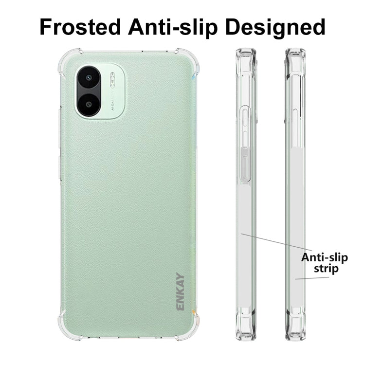 For Xiaomi Redmi A1 4G ENKAY Clear TPU Shockproof Phone Case, For Xiaomi Redmi A1 4G
