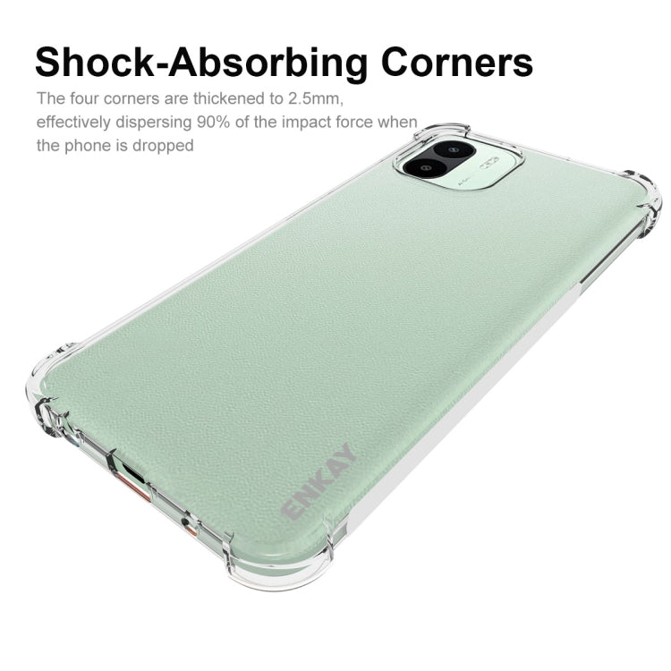 For Xiaomi Redmi A1 4G ENKAY Clear TPU Shockproof Phone Case, For Xiaomi Redmi A1 4G