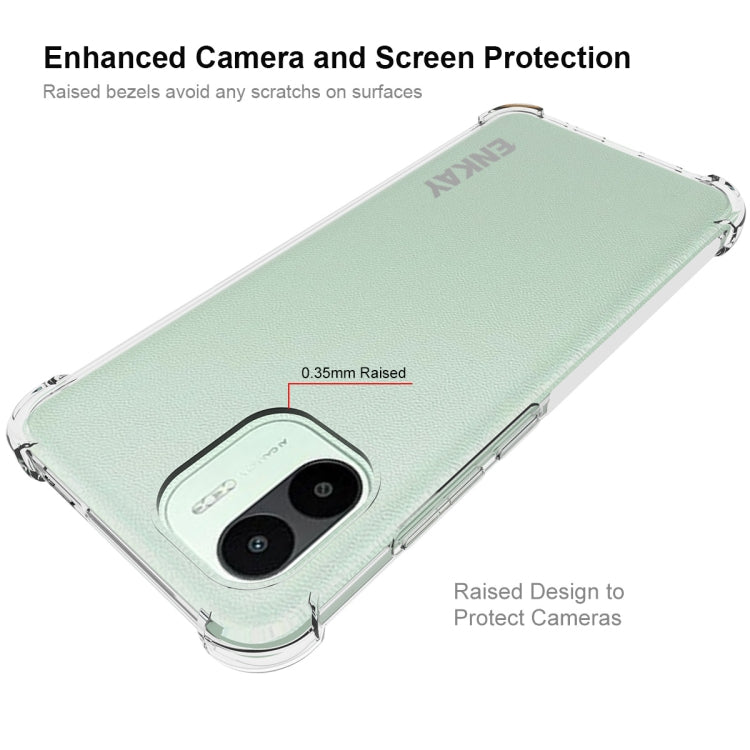 For Xiaomi Redmi A1 4G ENKAY Clear TPU Shockproof Phone Case, For Xiaomi Redmi A1 4G
