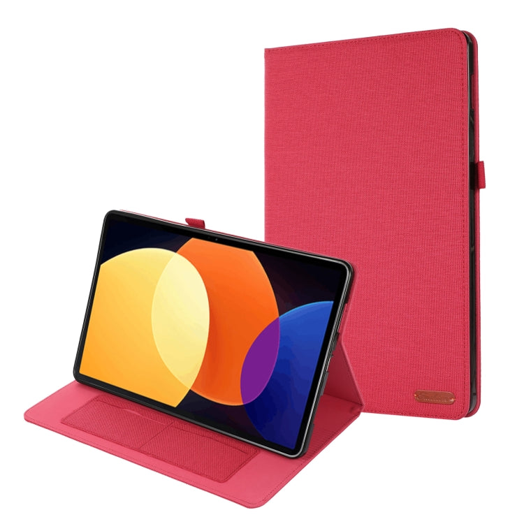 Fabric Leather Tablet Case, For Xiaomi Mi Pad 5 Pro 12.4