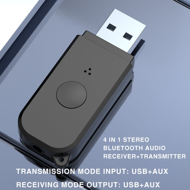 H210 Bluetooth 5.3 Audio Receiver Transmitter 2 in 1 AUX+USB Dual Output, H210