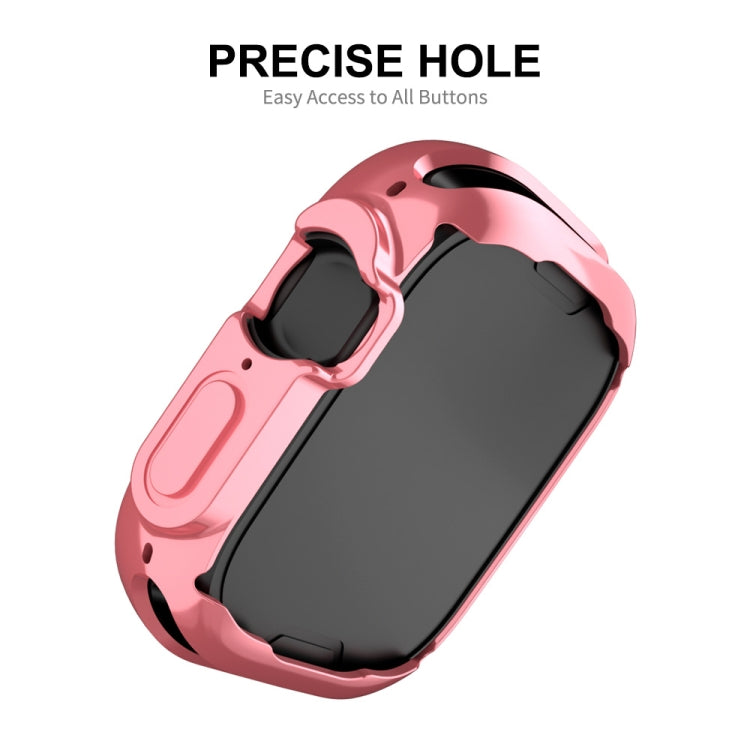 For Apple Watch Ultra / Ultra 2 49mm ENKAY Full Coverage Electroplated Soft TPU Case with Screen Film
