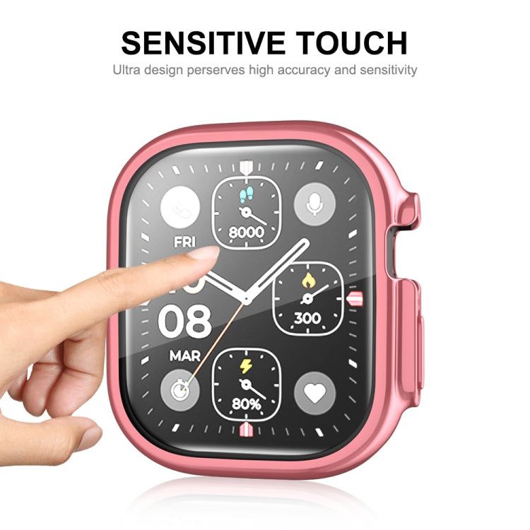 For Apple Watch Ultra / Ultra 2 49mm ENKAY Full Coverage Electroplated Soft TPU Case with Screen Film