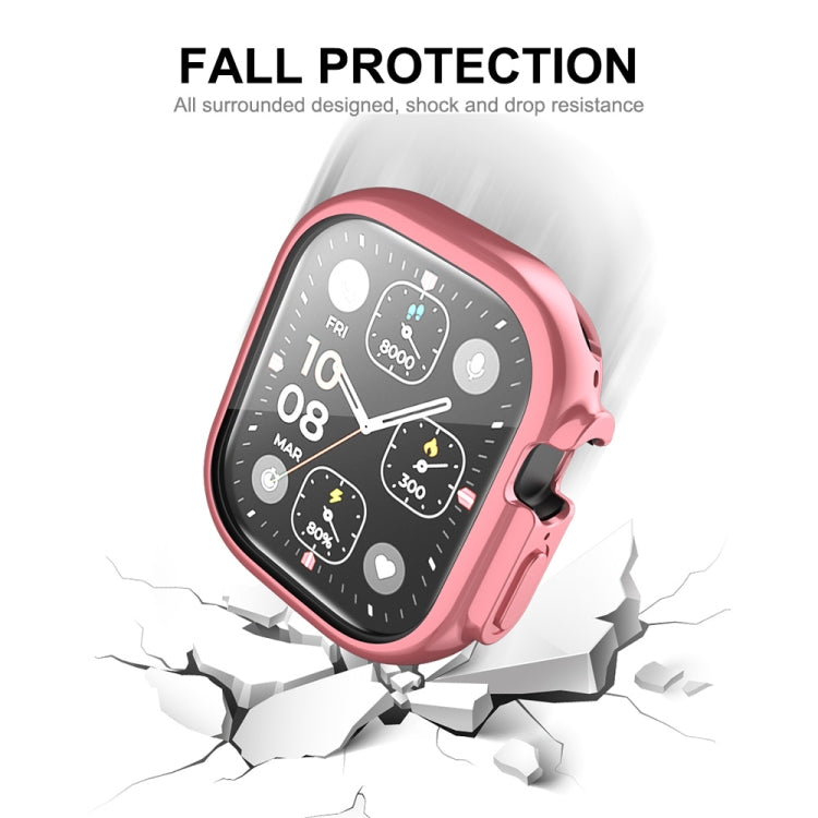 For Apple Watch Ultra / Ultra 2 49mm ENKAY Full Coverage Electroplated Soft TPU Case with Screen Film