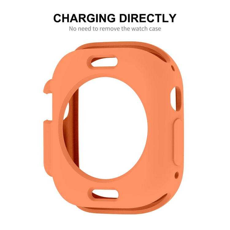 For Apple Watch Ultra 49mm ENKAY Solid Color Protective Soft TPU Frame Case