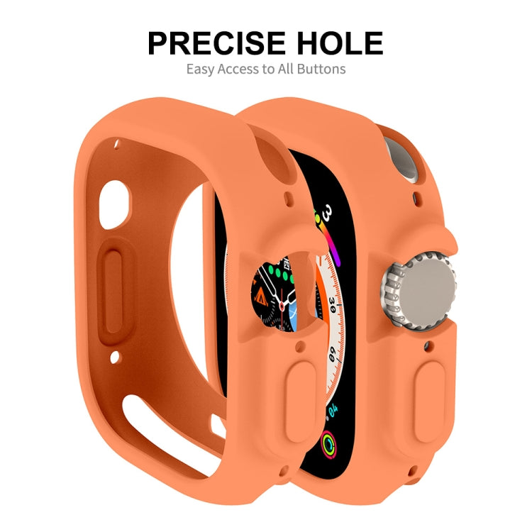 For Apple Watch Ultra 49mm ENKAY Solid Color Protective Soft TPU Frame Case