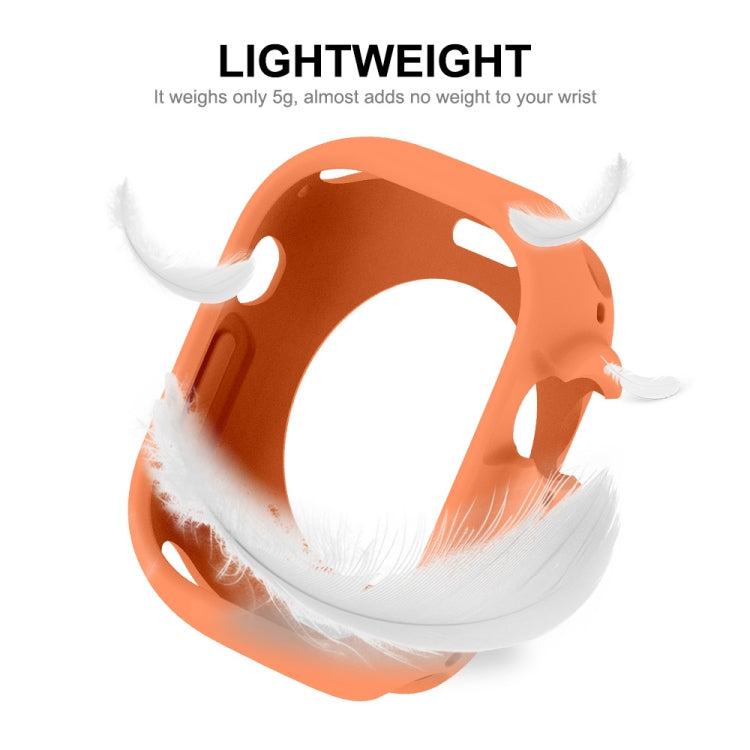 For Apple Watch Ultra 49mm ENKAY Solid Color Protective Soft TPU Frame Case