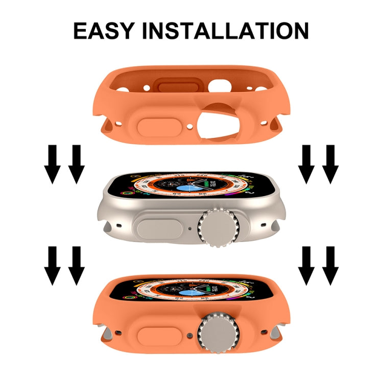 For Apple Watch Ultra 49mm ENKAY Solid Color Protective Soft TPU Frame Case
