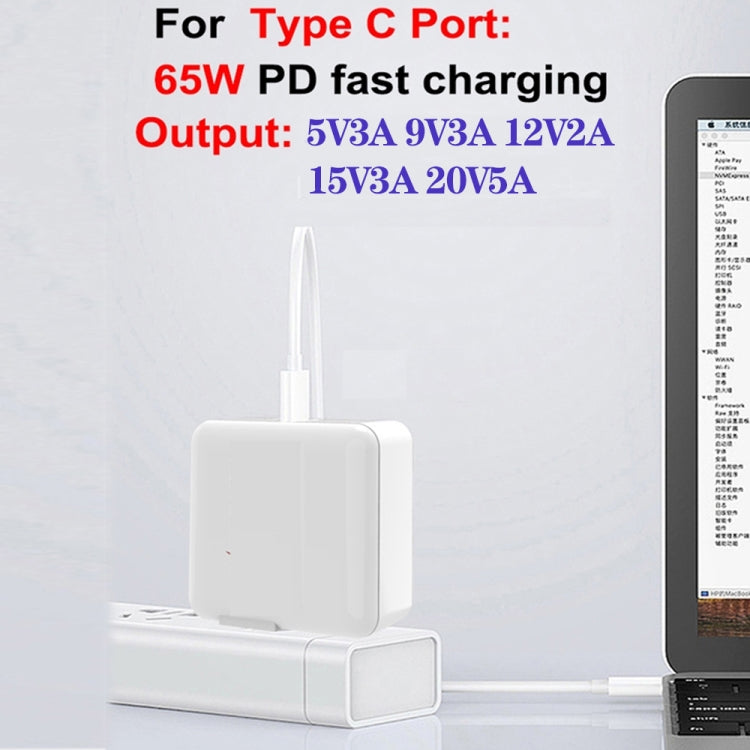GaN 100W Dual USB+Dual USB-C/Type-C Multi Port Charger with  1.8m Type-C to MagSafe 1 / L Header Data Cable, US Plug, US / EU Plug, US / UK Plug, US / AU Plug, US / EU / UK Plug, US / EU / UK / AU Plug