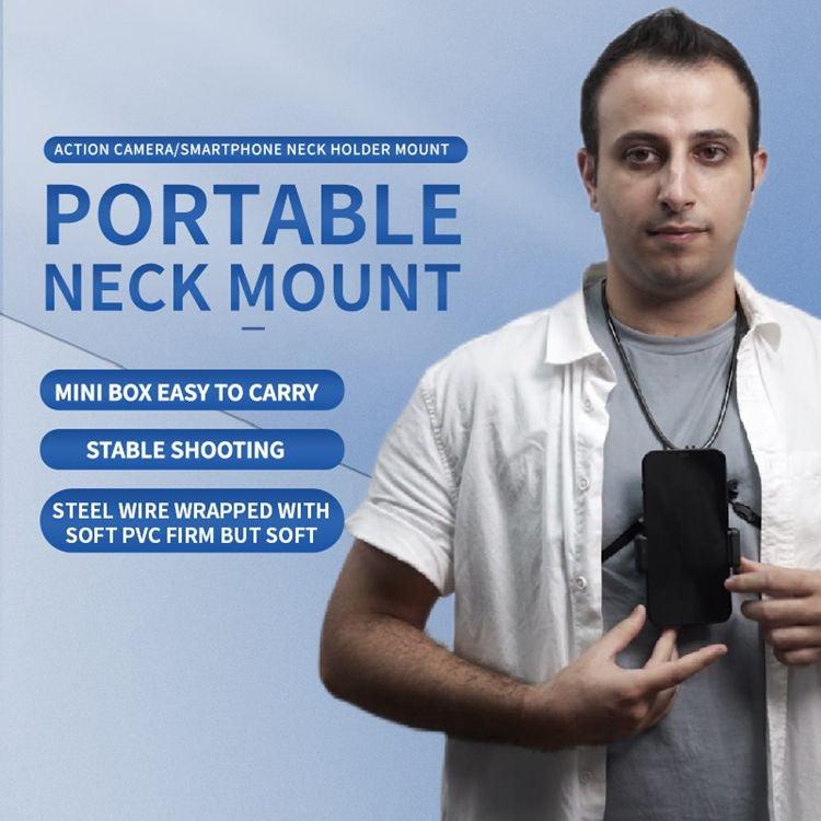 Collar Lazy Adjustable Neck Bracket for GoPro Action Camera Smartphones, Mini, Standard