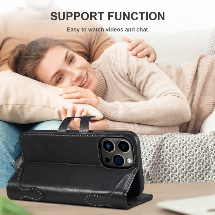 Suteni Calf Texture Buckle Wallet Leather Phone Case, For iPhone 14, For iPhone 14 Plus, For iPhone 14 Pro Max, For iPhone 14 Pro