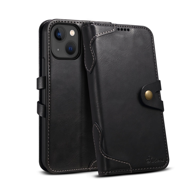 Suteni Calf Texture Buckle Wallet Leather Phone Case, For iPhone 14, For iPhone 14 Plus, For iPhone 14 Pro Max, For iPhone 14 Pro