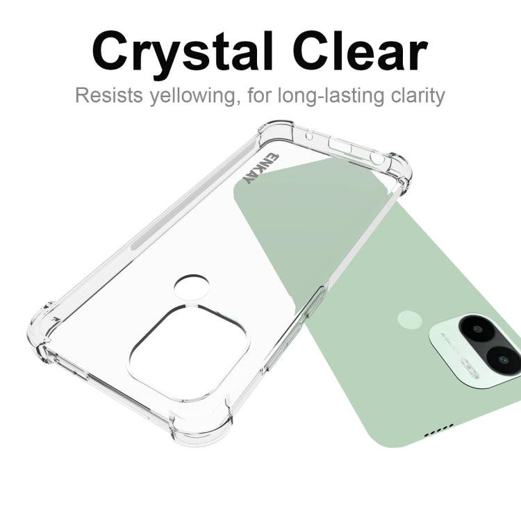 For Xiaomi Redmi A1+ ENKAY Transparent TPU Shockproof Phone Case, For Xiaomi Redmi A1+