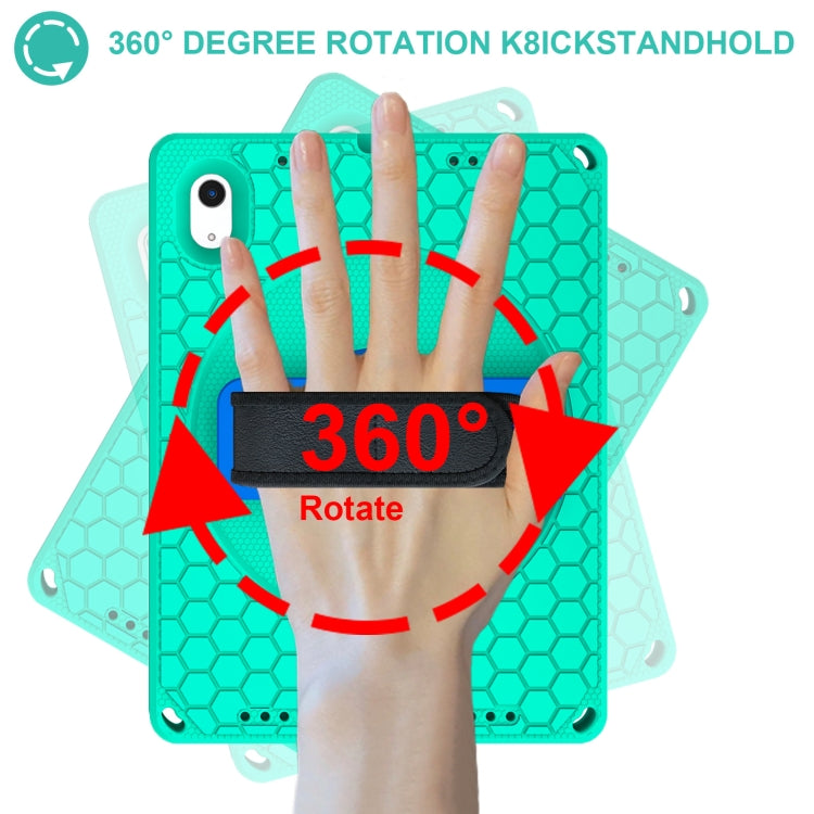 Étui rigide en EVA avec support rotatif à 360° et sangle pour tablette iPad 10e génération 10.9 (2022)