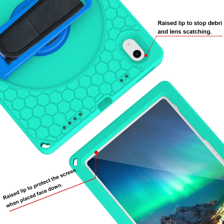 Étui rigide en EVA avec support rotatif à 360° et sangle pour tablette iPad 10e génération 10.9 (2022)
