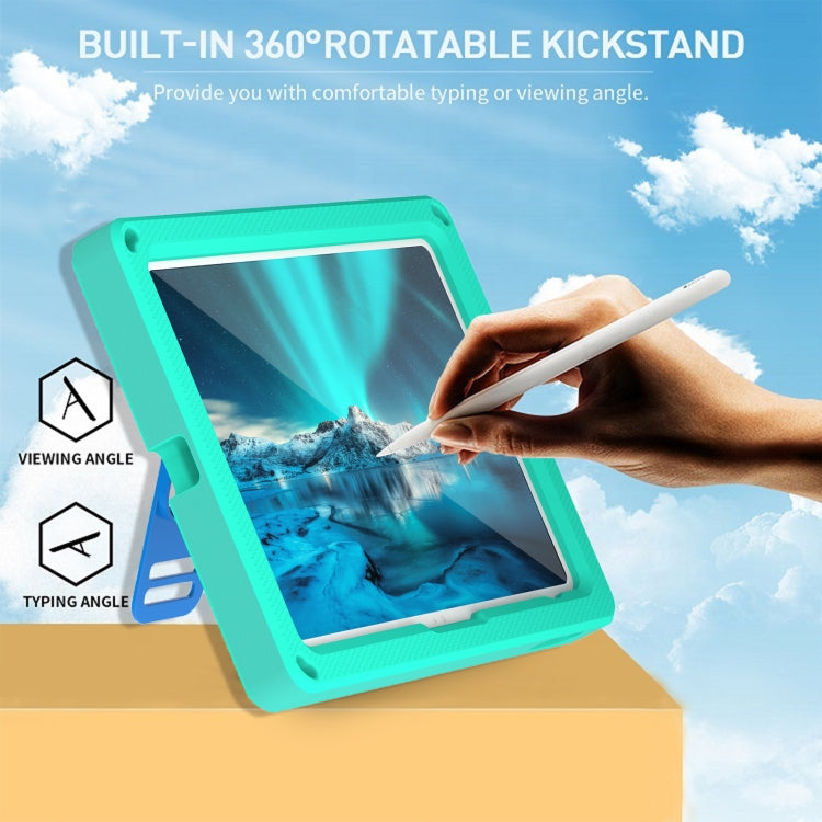 Étui rigide en EVA avec support rotatif à 360° et sangle pour tablette iPad 10e génération 10.9 (2022)