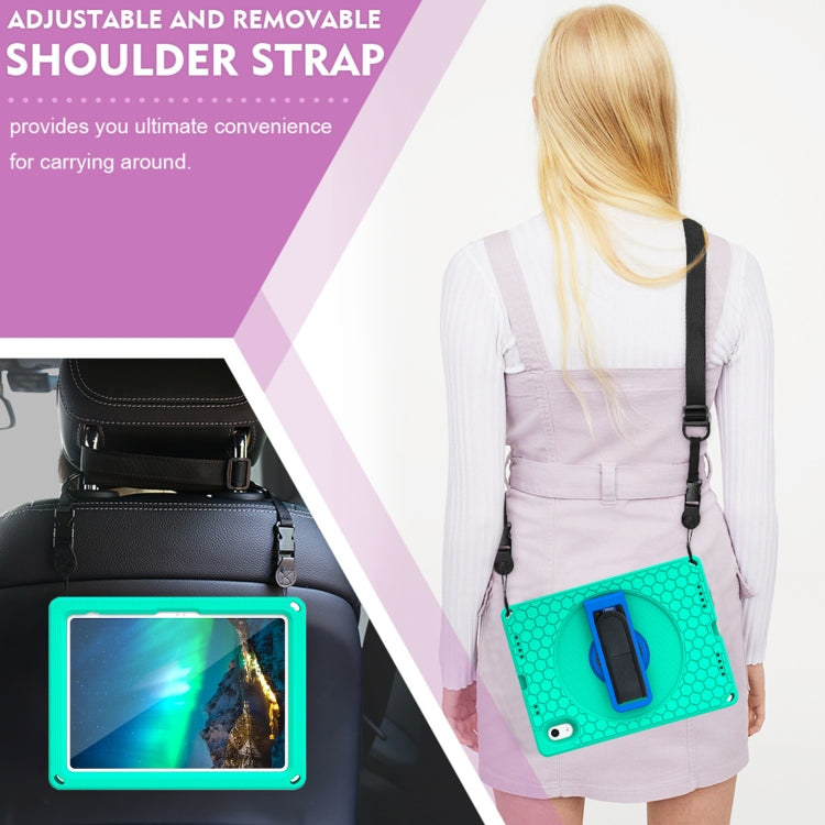 Étui rigide en EVA avec support rotatif à 360° et sangle pour tablette iPad 10e génération 10.9 (2022)