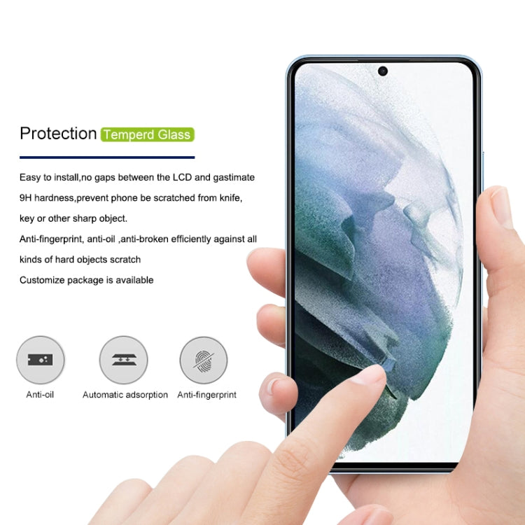 For Samsung Galaxy S23 5G mocolo 2.5D Full Glue Tempered Glass Film, Support Fingerprint Unlock, For Samsung Galaxy S23 5G