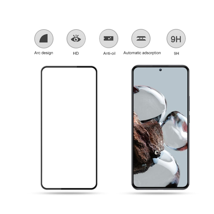 For Xiaomi 12T mocolo 2.5D Full Glue Tempered Glass Full  Film