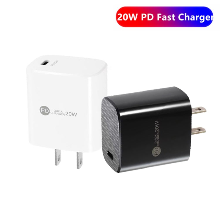 PD11 Mini Single Port PD3.0 USB-C / Type-C 20W Fast Charger for iPhone / iPad Series, US Plug, US Plug