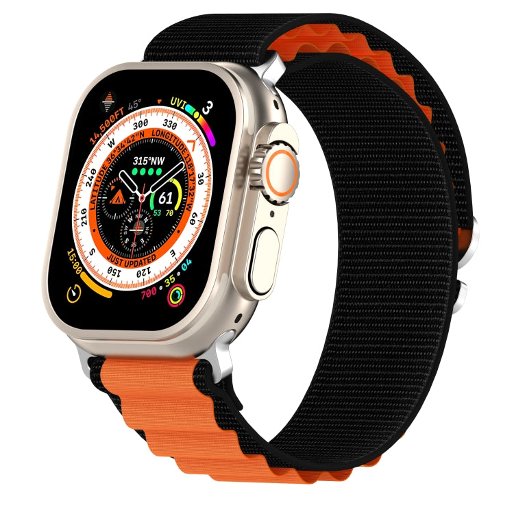 Double Color Nylon Watch Band, For Apple Watch Ultra 49mm, For Apple Watch Series 8&7 45mm/SE 2&6&SE&5&4 44mm