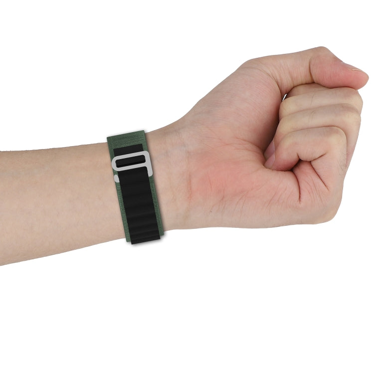 Double Color Nylon Watch Band, For Apple Watch Ultra 49mm, For Apple Watch Series 8&7 45mm/SE 2&6&SE&5&4 44mm