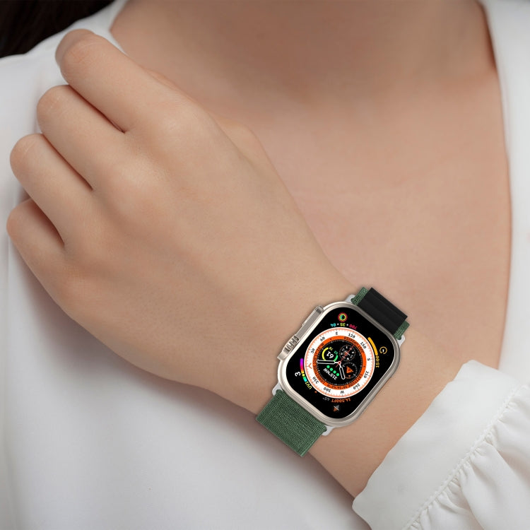 Double Color Nylon Watch Band, For Apple Watch Ultra 49mm, For Apple Watch Series 8&7 45mm/SE 2&6&SE&5&4 44mm