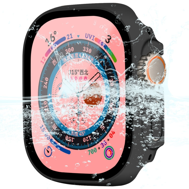 For Apple Watch Ultra / Ultra 2 49mm ENKAY Hat-Prince Waterproof Full Coverage PC Frame + 9H Tempered Glass Case