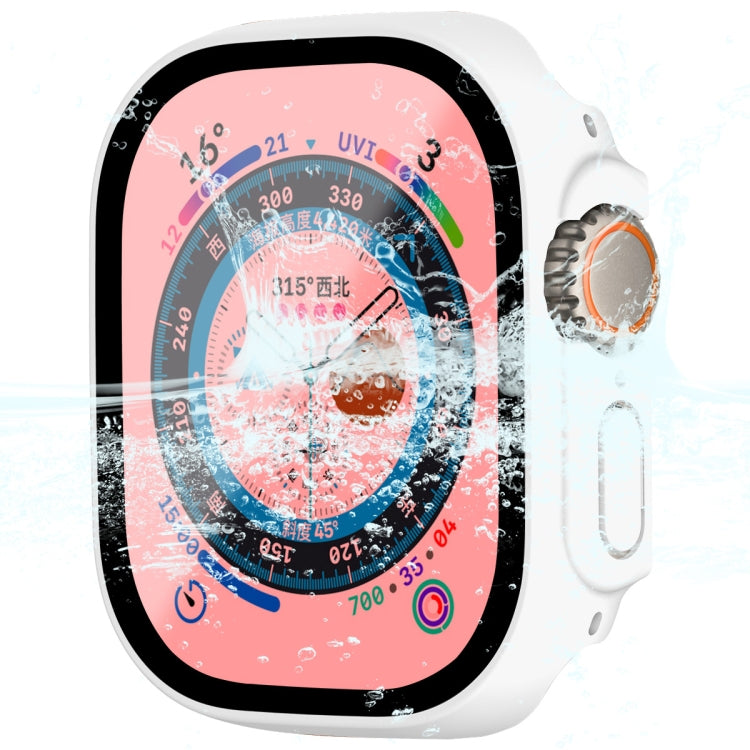 For Apple Watch Ultra / Ultra 2 49mm ENKAY Hat-Prince Waterproof Full Coverage PC Frame + 9H Tempered Glass Case