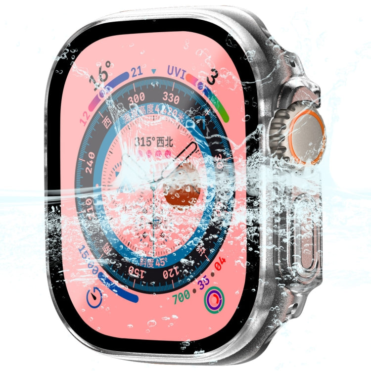 For Apple Watch Ultra / Ultra 2 49mm ENKAY Hat-Prince Waterproof Full Coverage PC Frame + 9H Tempered Glass Case