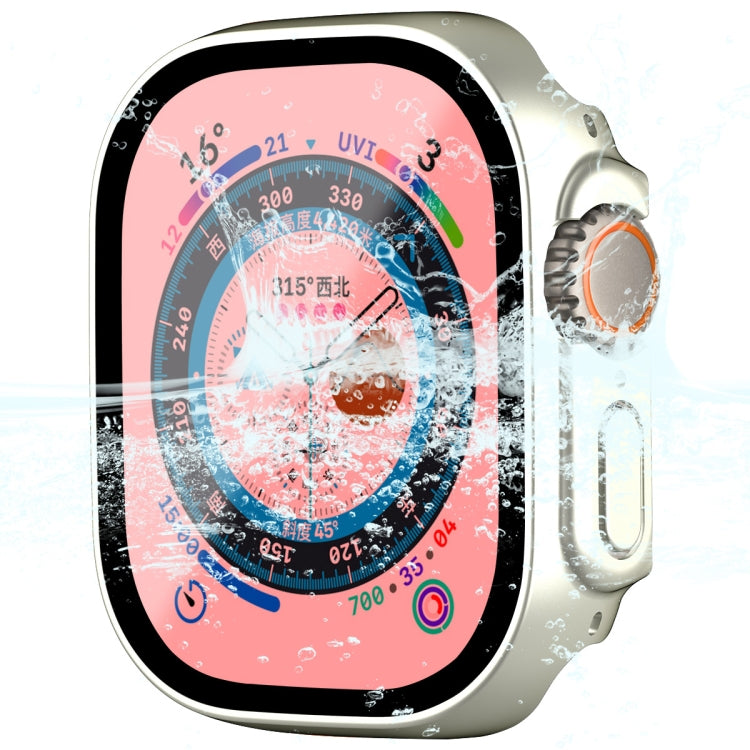 For Apple Watch Ultra / Ultra 2 49mm ENKAY Hat-Prince Waterproof Full Coverage PC Frame + 9H Tempered Glass Case
