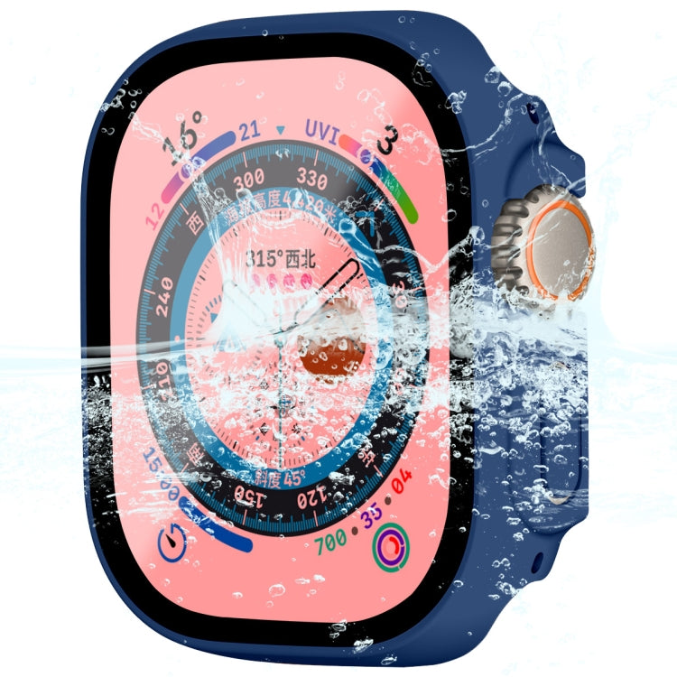 For Apple Watch Ultra / Ultra 2 49mm ENKAY Hat-Prince Waterproof Full Coverage PC Frame + 9H Tempered Glass Case