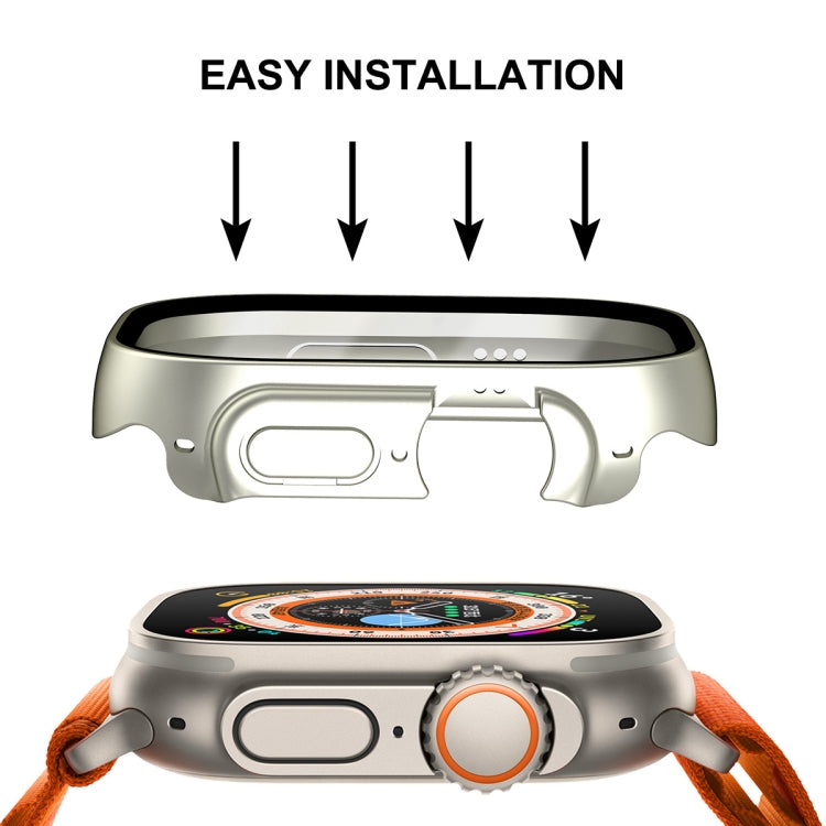 For Apple Watch Ultra / Ultra 2 49mm ENKAY Hat-Prince Waterproof Full Coverage PC Frame + 9H Tempered Glass Case