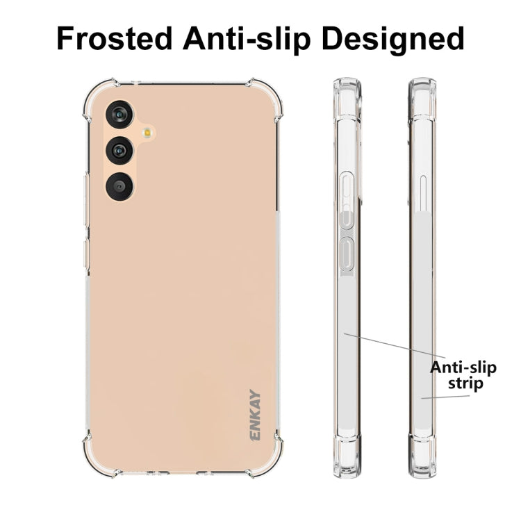 For Samsung Galaxy A34 5G ENKAY Hat-Prince Clear TPU Shockproof Case Soft Anti-slip Cover, For Samsung Galaxy A34 5G