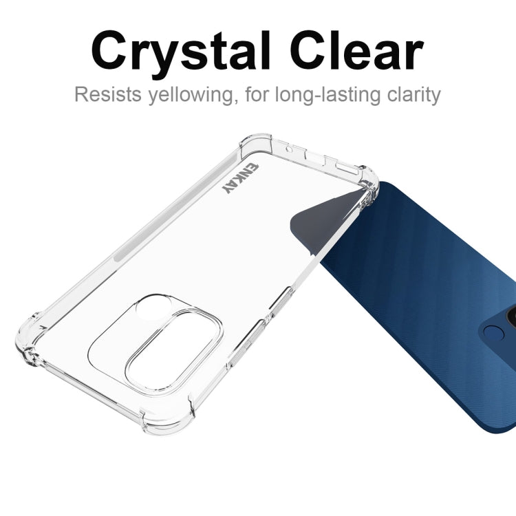 For Redmi 12C 4G ENKAY Hat-Prince Clear TPU Shockproof Phone Case