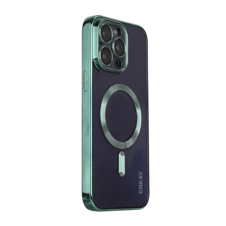 For iPhone 13 Pro ENKAY Electroplated MagSafe Shockproof TPU Phone Case with Lens Film, For iPhone 13 Pro