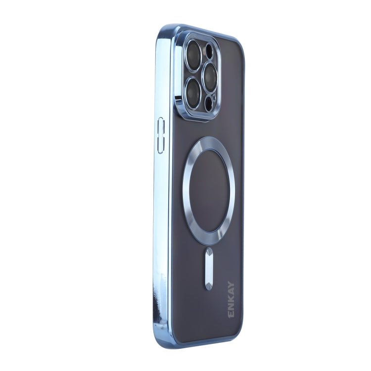 For iPhone 13 Pro ENKAY Electroplated MagSafe Shockproof TPU Phone Case with Lens Film, For iPhone 13 Pro