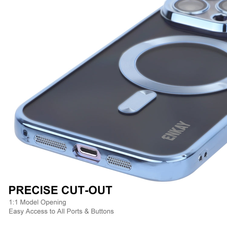 For iPhone 13 Pro ENKAY Electroplated MagSafe Shockproof TPU Phone Case with Lens Film, For iPhone 13 Pro